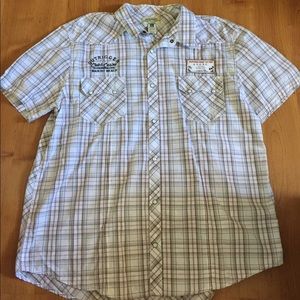 Short sleeve woven