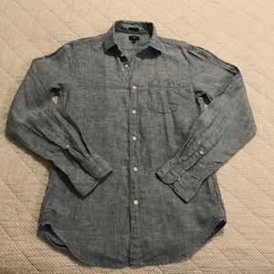 J. Crew slim linen shirt in Chambray