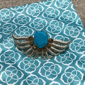 Kendra Scott Blue stone winged ring