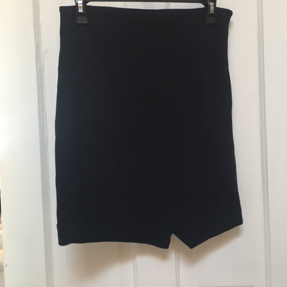 LOFT Navy Wrap Skirt
