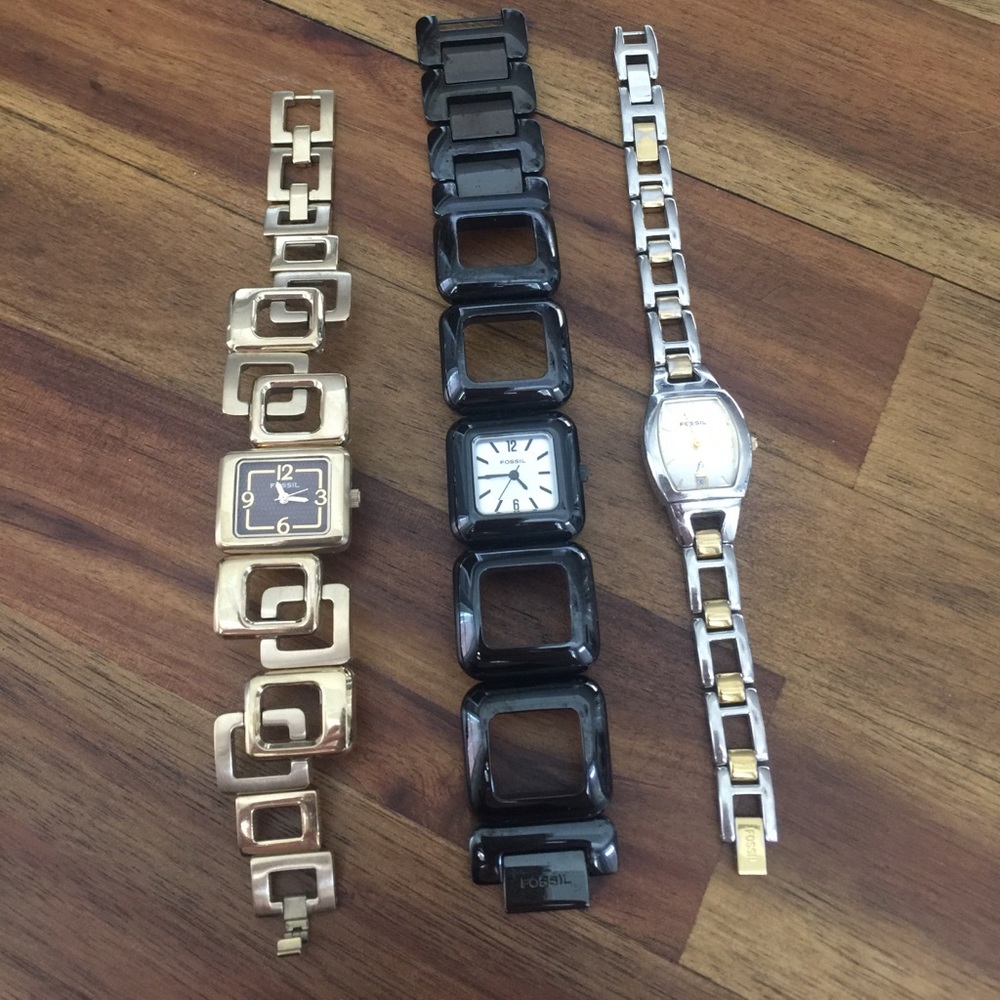 3 Fossil Watches
