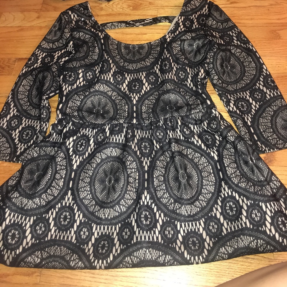 Black lace dress