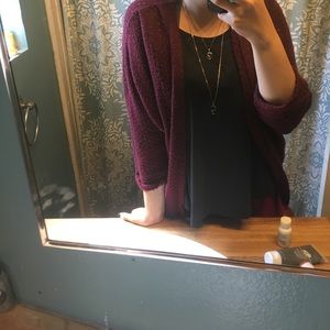 Cotton on maroon cardigan