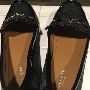 Women's Coach black loafers size 7.5