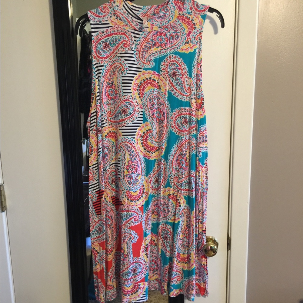 Multi colored Paisley dress