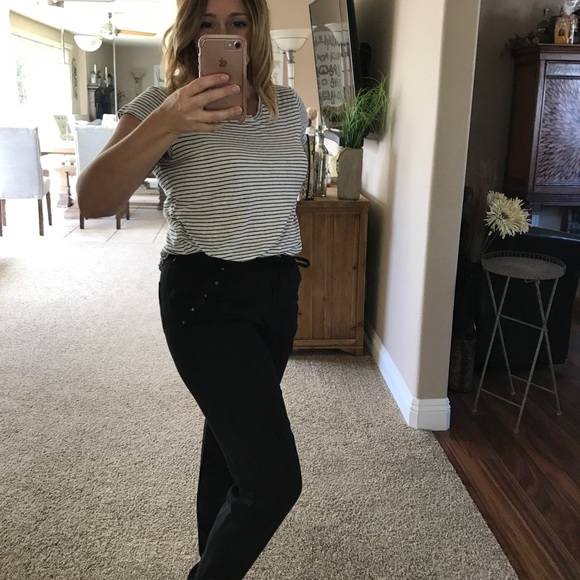 Drawstring waist casual pants. Stud detailing - Picture 2 of 7