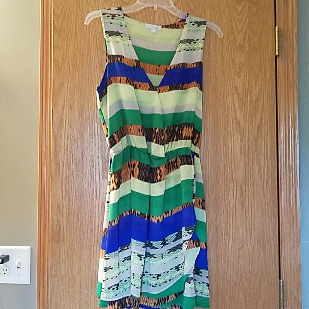 Mock wrap dress