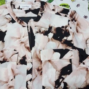 Calvin Klein floral blouse