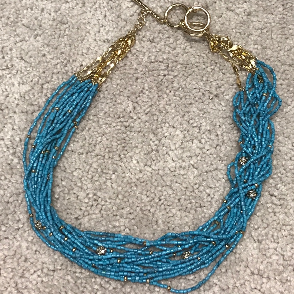 Blue and Gold Necklace
