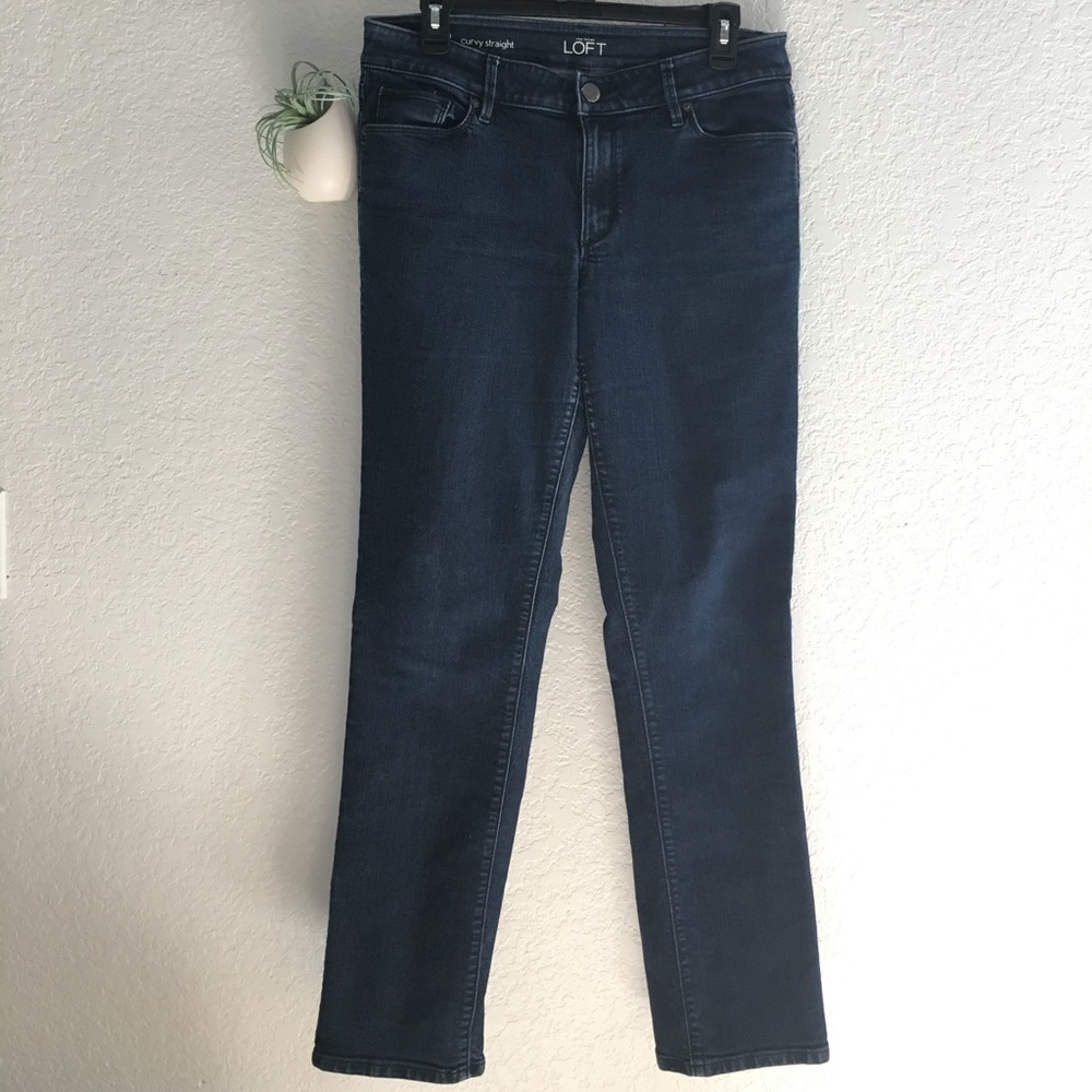 Loft curvy straight jeans size 12