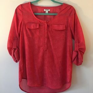 Red Casual Top
