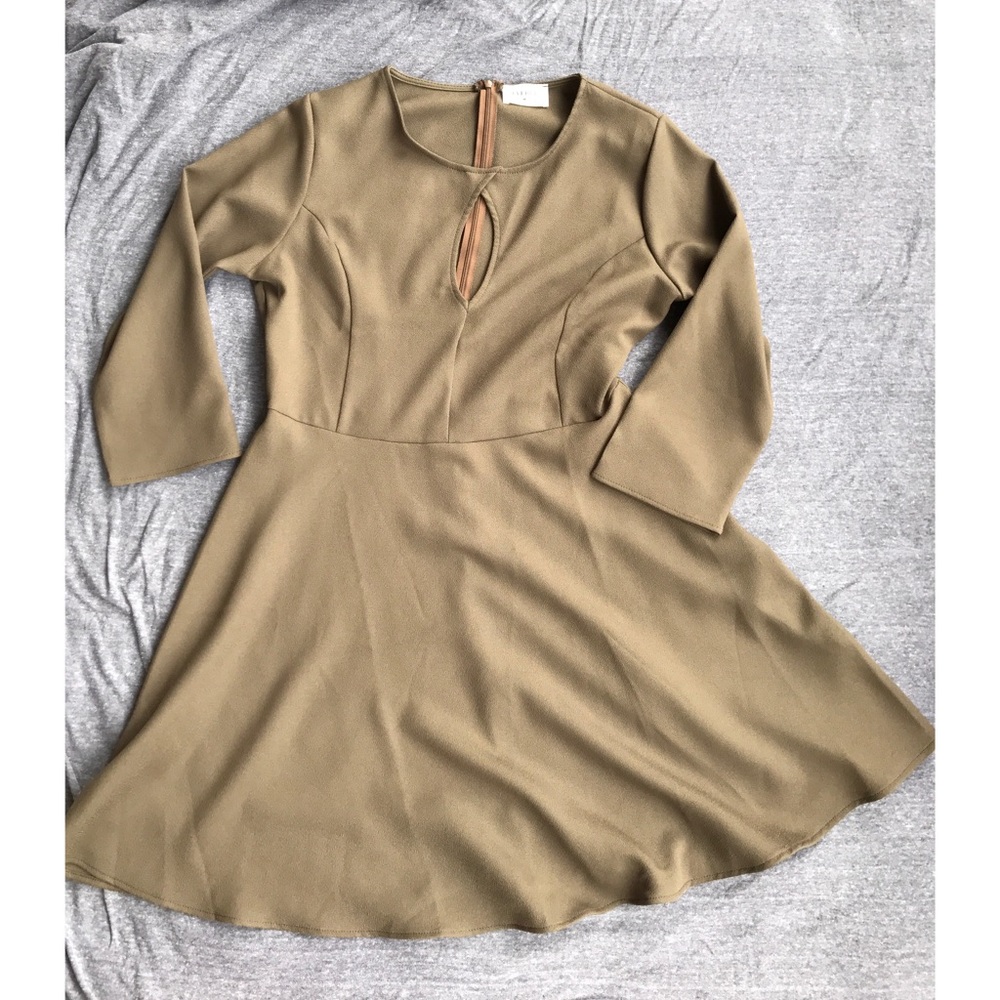 Everly 3/4 Sleeve Skater Dress