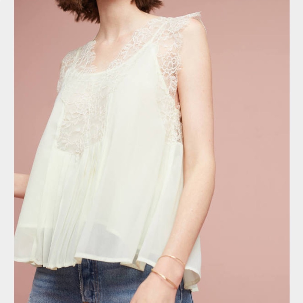 Anthropologie Benita Lace Top by Sam Love