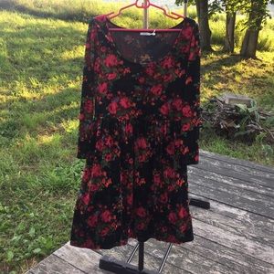 Kimchi Blue romantic long sleeve dress size L