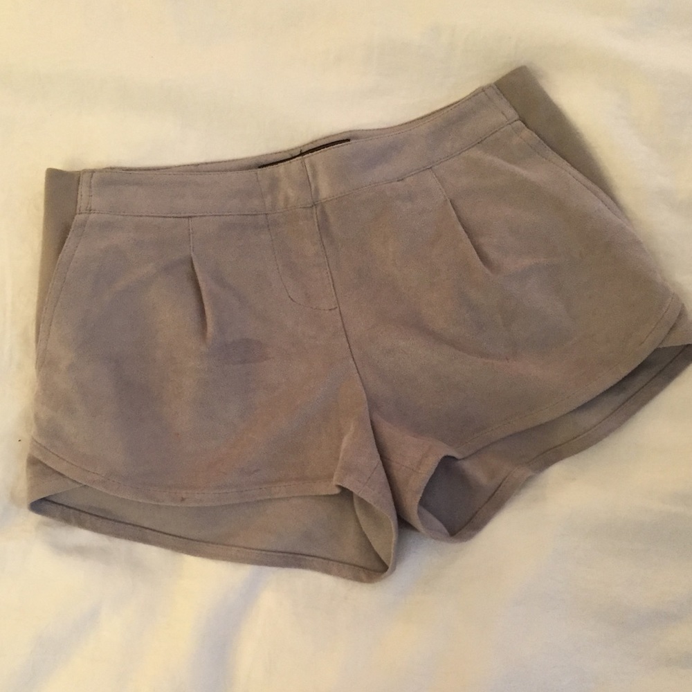 Grey Suede BCBG Maxazria Shorts