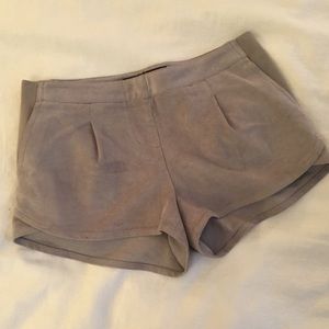 Grey Suede BCBG Maxazria Shorts