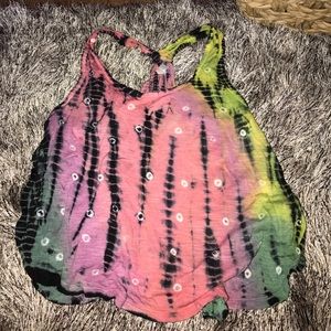 tie dye crop top