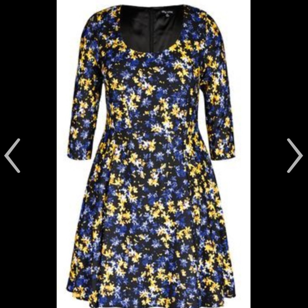 City Chic floral dress in size 20