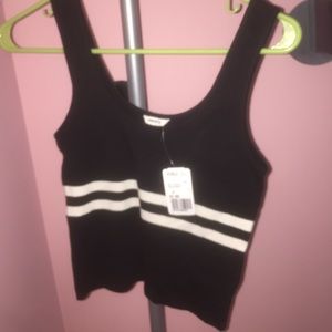 BRAND NEW WITH TAGS FOREVER 21 STRIPED CROP TOP