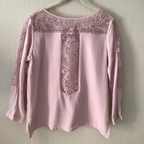 Pink silk blouse - Picture 3 of 7