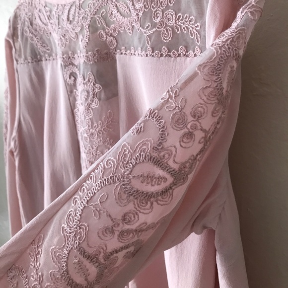 Pink silk blouse - Picture 4 of 7