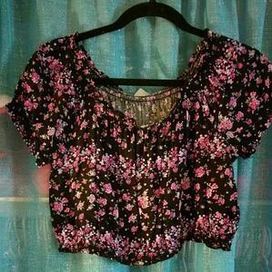H&M Floral Crop Top