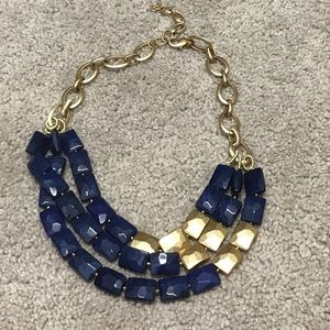 Stella & Dot- Blue & Gold Necklace