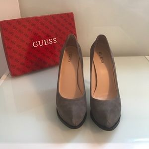 Guess grey suede heel