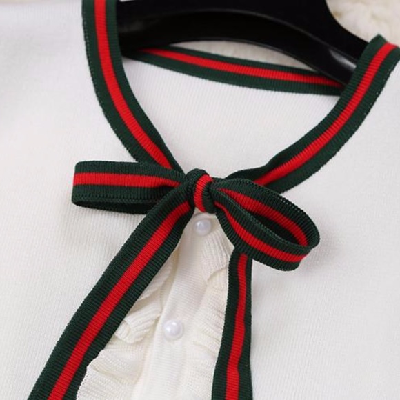 Just Arrived!!!White Fashion Dress (Green & Red) - Picture 6 of 7