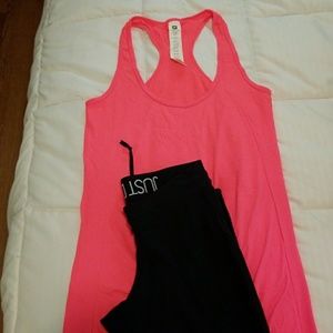 Fabletics tank and Nike capris