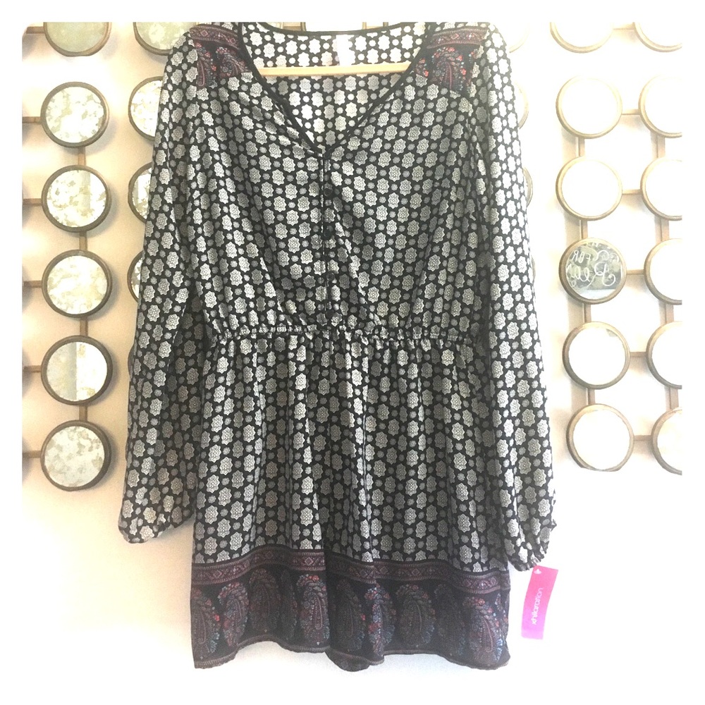 NWT printed romper