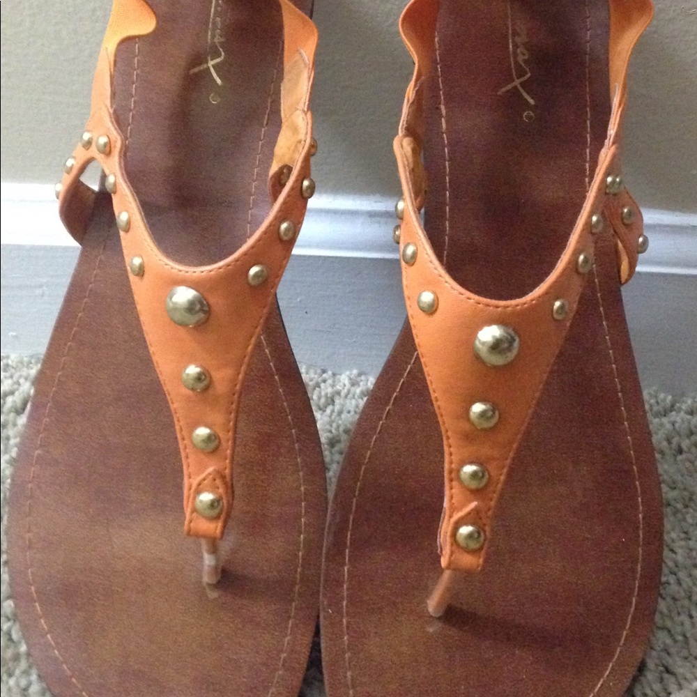 Super cute orange sandals