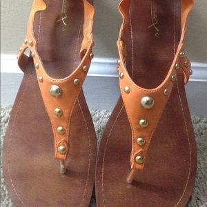 Super cute orange sandals