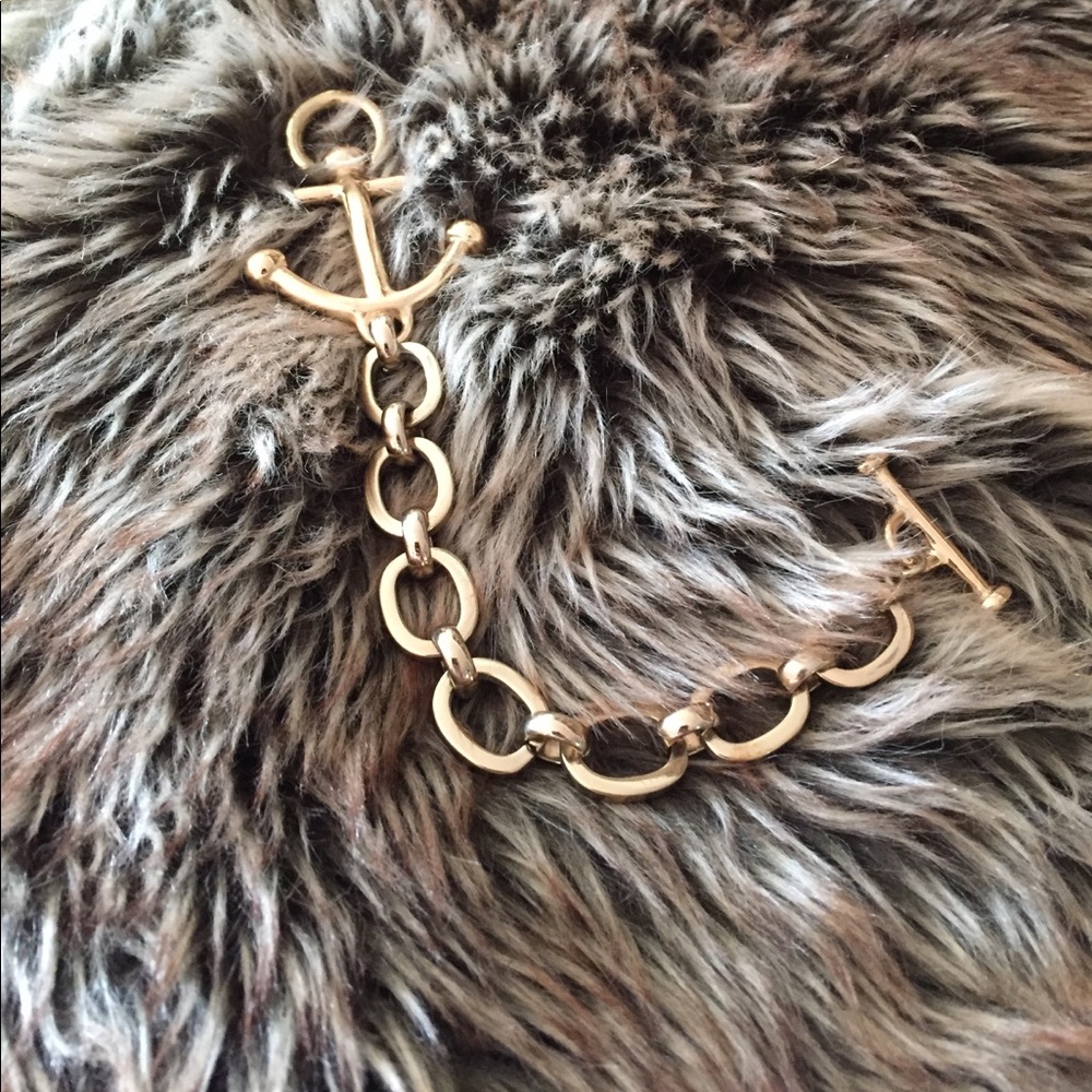 Golden Anchor Bracelet