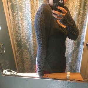 Free people gray top