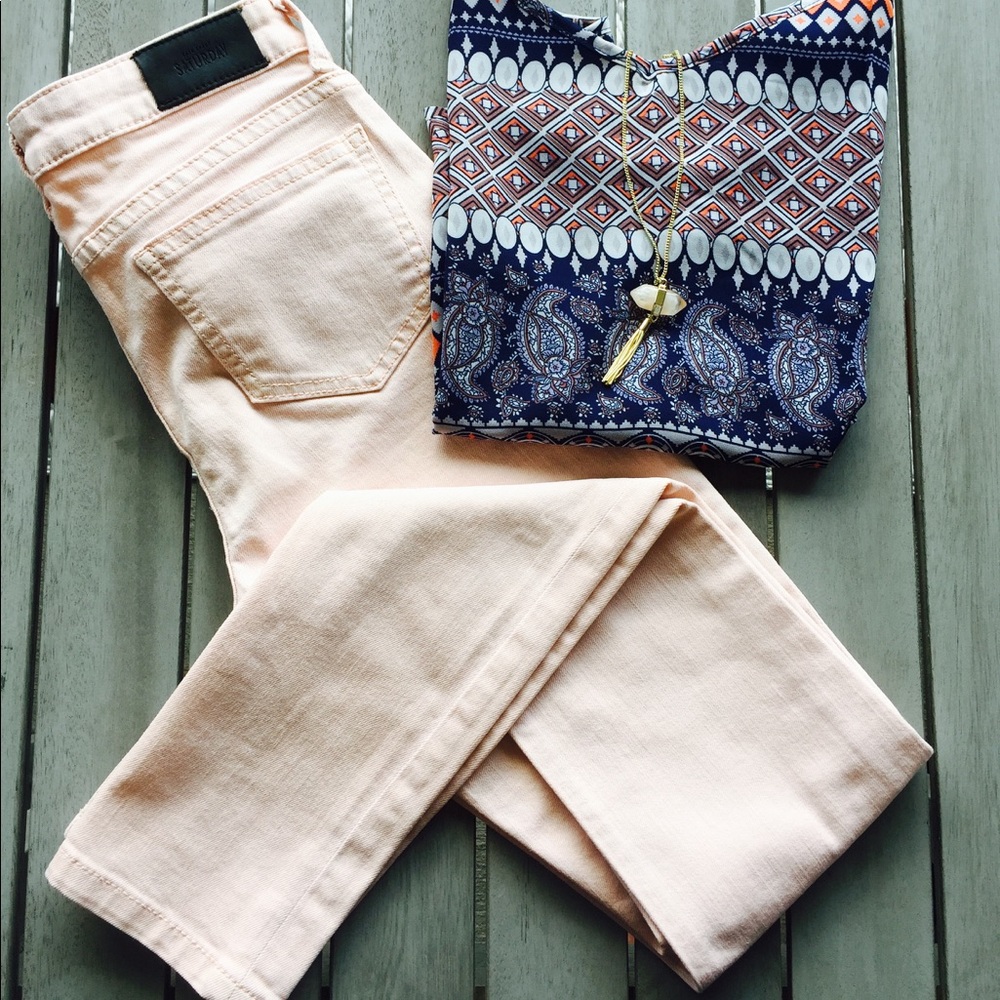 Kate Spade SATURDAY Blush Skinny Jean