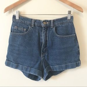 American Apparel high waisted denim shorts