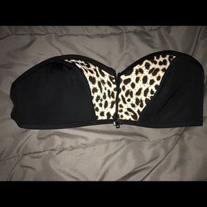 Victoria's Secret zip up bandeau bikini top