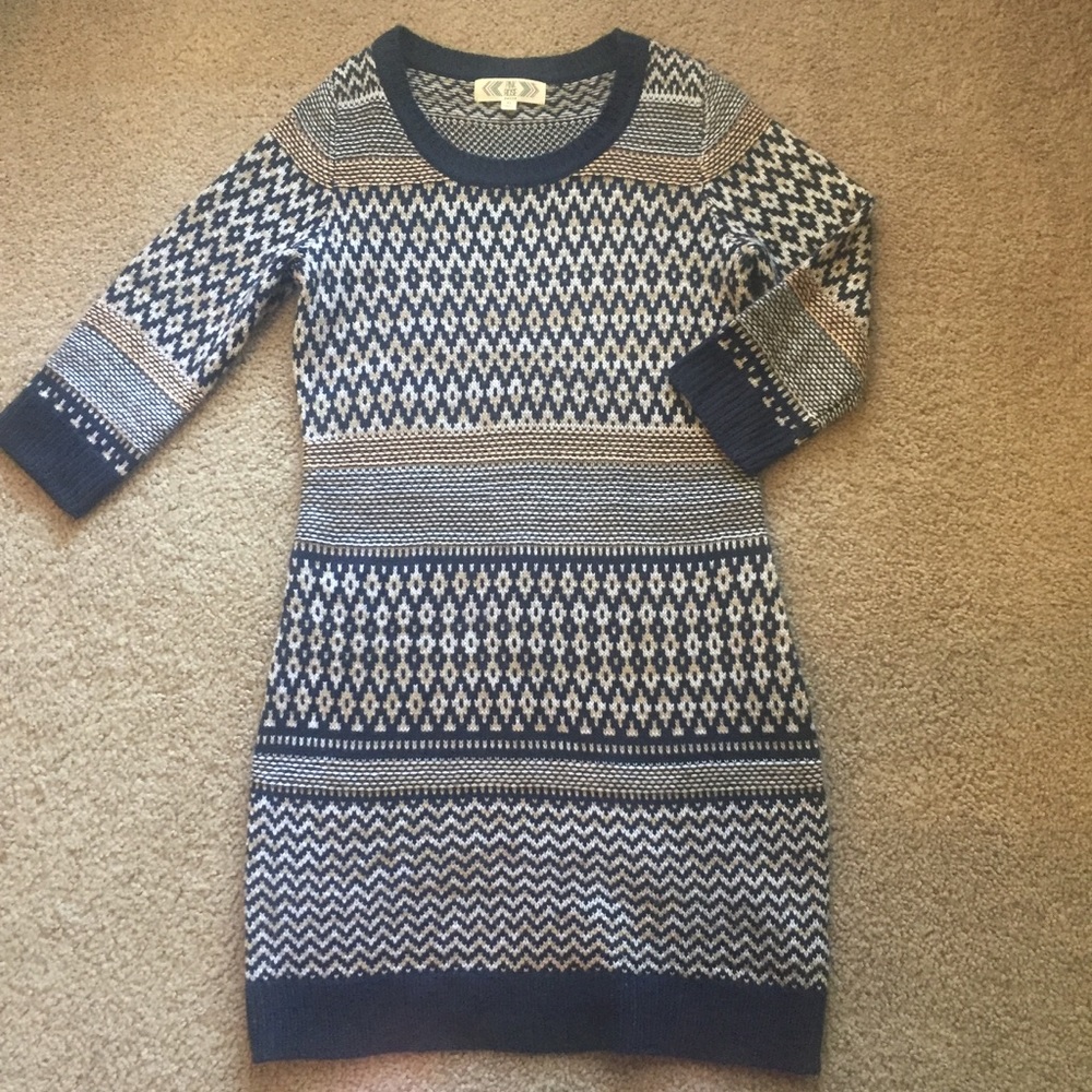 Belk Sweater dress 3/4 sleeve - Picture 2 of 8