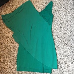 Emerald Green BeBe dress