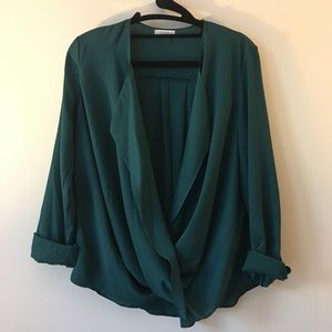 Emerald Twist Blouse