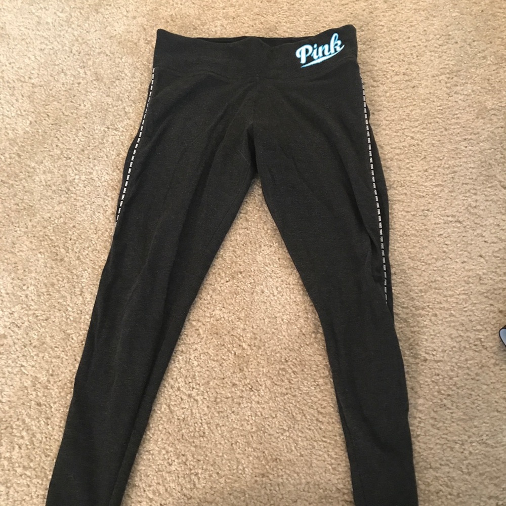 VS Pink gray yoga leggings