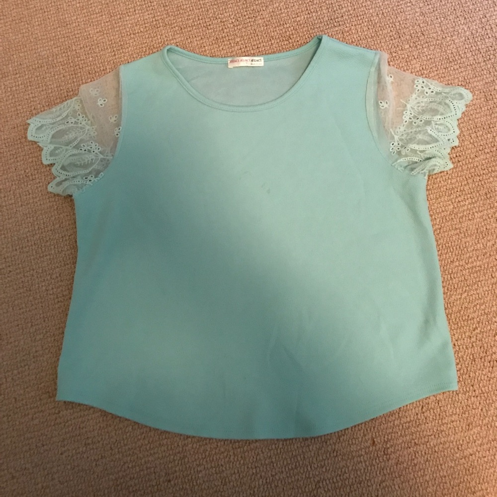Agaci Tiffany blue shirt