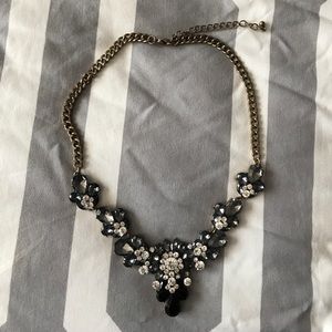 Black and grey statement necklace