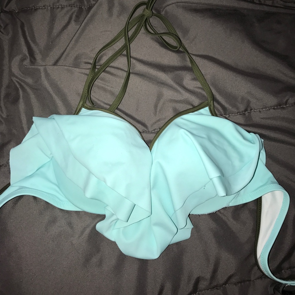 Pink by VS flouncy bikini top