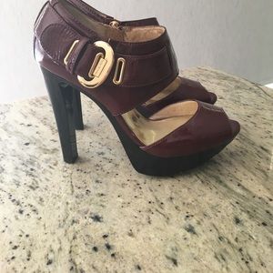 Michael Kors peep toe heels