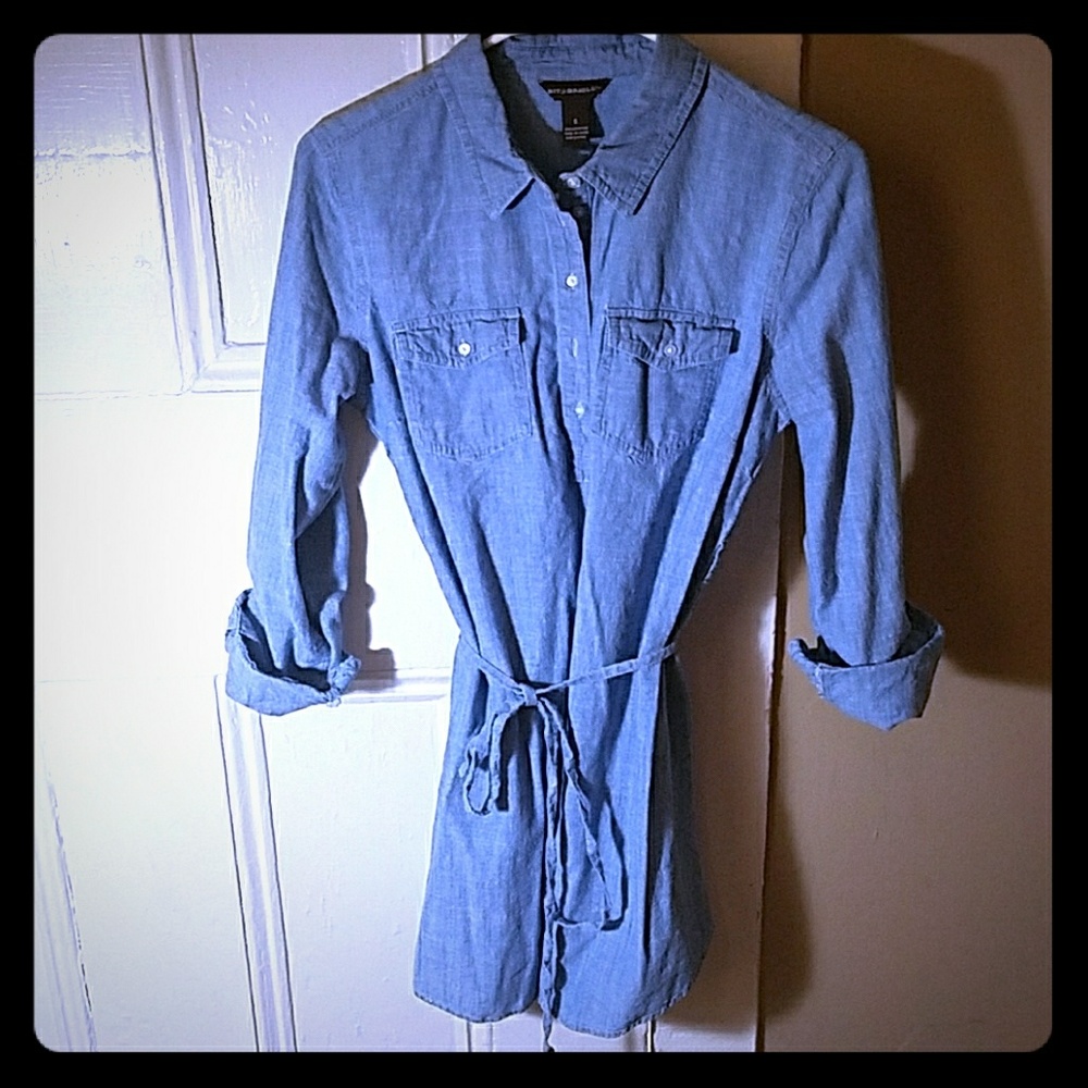 Chambray denim dress