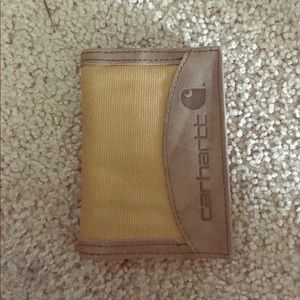 Carhartt Tri-Fold Brown Duck and Leather Wallet