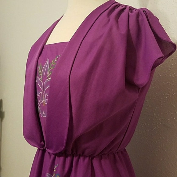 Floral Print Vintage Dress - Picture 6 of 8