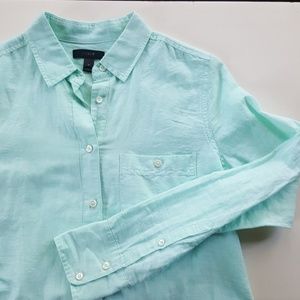 Linen and cotton button down shirt